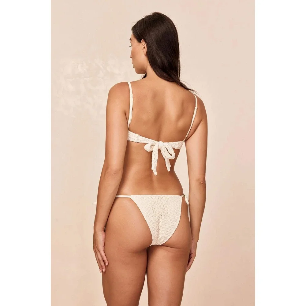 Monday Swimwear Le Marais Bottom Ivory Medium New With Tags